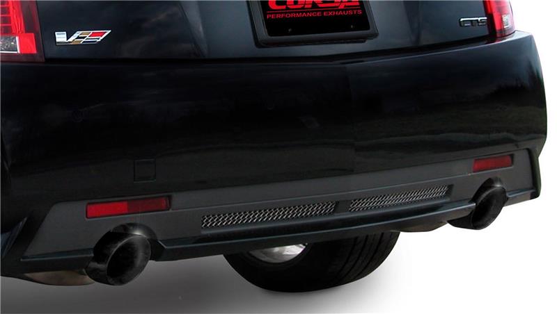 Cadillac CTS Performance Exhaust - Rear - CORSA Performance - Axle-Back Touring - Black - `09-`14